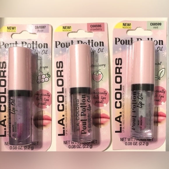 2 Pout potion scented lip oils in orange strawberry mint coconut pineapple grape - Picture 9 of 16